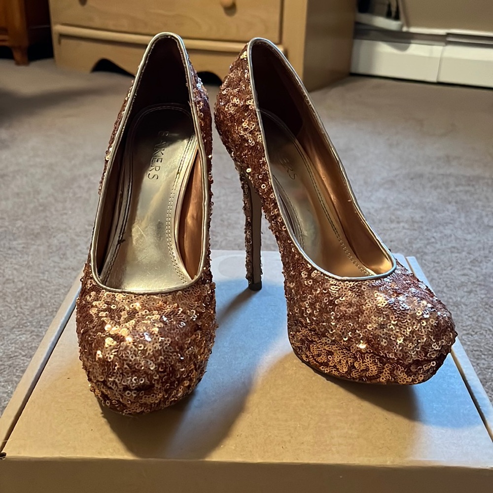 Sparkly Bakers Heels